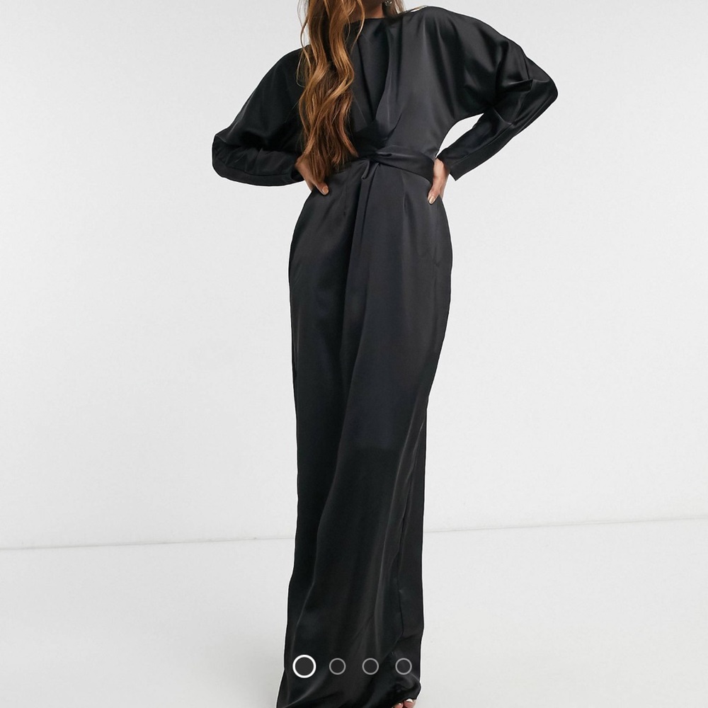 ASOS BLACK TIE WRAP DRESS!